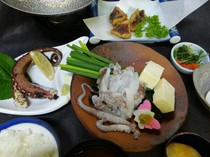 地魚料理 杉_志崎和大井的各種章魚料理