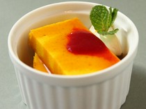 India Restaurant Tirupati_Pumpkin pudding with raspberry sauce