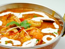 India Restaurant Tirupati_Shrimp tomato curry