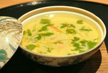 Japanese Restaurant Kisei_Chawanmushi with Kuzuan paste