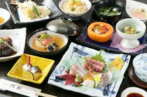 Japanese Cuisine Ryotei Kadomatsu_A variety of dishes that convey the deliciousness of seasonal flavors "Seasonal Authentic Kaiseki Course"