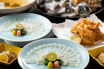 Japanese Cuisine Ryotei Kadomatsu_Full course of fugu