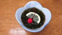 Aquatic Garden and Kyo Kaiseki Cuisine, Yakiniku, Nabe Cuisine - Isshin_Mozuku seaweed