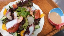 Aquatic Garden and Kyo Kaiseki Cuisine, Yakiniku, Nabe Cuisine - Isshin_Seafood salad