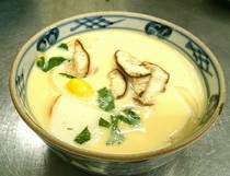 Aquatic Garden and Kyo Kaiseki Cuisine, Yakiniku, Nabe Cuisine - Isshin_Chawanmushi with udon noodles