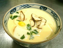 Aquatic Garden and Kyo Kaiseki Cuisine, Yakiniku, Nabe Cuisine -  Isshin_Chawanmushi with udon noodles