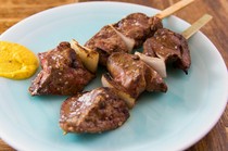 Yakitori no Ippei Main Store_"Chicken Liver (White)" is creamy and tastes like foie gras