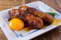 Yakitori no Ippei Main Store_"Tsukimi Tsukune" is a blend of chicken and pork