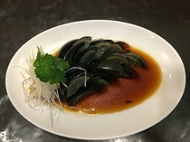  Duck egg appetizer (century egg) 