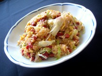  raw vegetable fried rice 