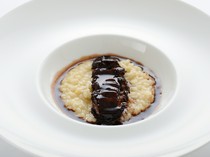 GINZA　TOTOKI_Risotto made with dried abalone, seasoned carefully over three days, overflowing with its delicious flavor