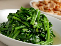 Chinese Taiwan Restaurant Misen_Irresistible crunchy "Stir-fried green vegetables"