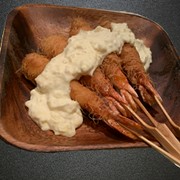 飯屋　樂_韃靼蝦串【1個】480日圓（不含稅）