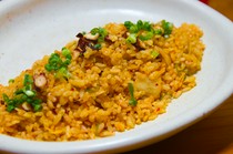 Oyaji Dining Shobu_Fried rice with baby sardines and green onions, fried rice with mustard greens, fried rice with octopus and kimchi