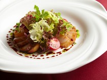 RISTORANTE Misato_Carpaccio of smoked scallops