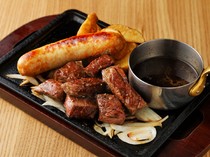 Kyoto Steak Wagyu - Gottie's BEEF _[Leftover Cuts of Matured Beef Steak & Ultimately Thick Charmy Pork Sausage] You will be addicted to it.