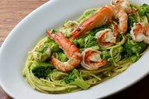 il Cardinale_Broccoli, shrimp and anchovy spaghetti