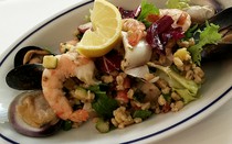 il Cardinale_Seafood salad and spelt