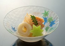 Sushi Hasegawa Nishiazabu Branch_Simmered Dish / Kinki Ageni - A seasonal dish that complements the course menu.
