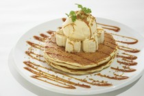 Campbell Early_"Banana Caramel Pancakes" - a perfect harmony of banana, ice cream and caramel sauce