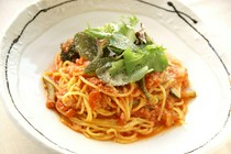 37 PASTA_Spaghetti with Kyushu local vegetables and tomato sauce