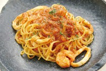 37 PASTA_Mentaiko Arrabiata Spaghetti with Squid and Plump Shrimp