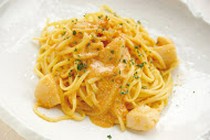 37 PASTA_Linguine with raw sea urchin, scallops, fugu and mentaiko in butter sauce