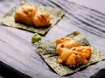 Teppanyaki Ten Hakata branch_[Grilled Sea Urchin] Its rich taste will surely impress you.