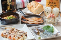 Shellfish, Shrimp and Crab_"A la carte dishes" that utilize a variety of Japanese and Western techniques to bring out the best in seafood