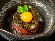 Kurubushi_Black Japanese Beef Tartar with Caviar - An unforgettable taste!