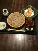 Handmade Soba Makino_Shrimp tempura and cold soba noodles