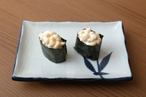 Tenma Sakaba Sushikin_Corn mayonnaise gunkan