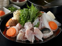 Oyogi-torafugu Katsugani Ryori Ajihei Sonezaki_"Katsutetchiri" where you can enjoy the delicious taste of fugu