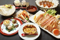  [Special live snow crab course] using live snow crab and seko crab 