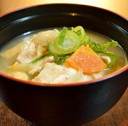 Zenseki Koshitsu Izakaya Kyushu Wasyoku HASSHU Nakasu Branch_Pork miso soup with seasonal vegetables