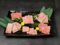 Matsunaga Wagyu Yakiniku Gion Kujyo_"Assorted 6 kinds of meat" suggests the cuts you should try that day