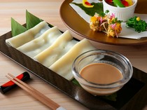  收尾名品“特制宽扁乌冬面” 