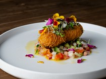 aux_Aux's gorgeous and hearty fried shrimp with ravigote sauce