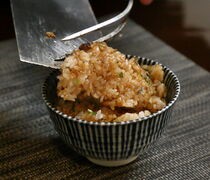  Garlic Rice - The meat's richness and savory aroma perfectly intertwine, cooked on the Teppan. 