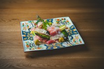  火腿、蘆筍、綠花椰菜 