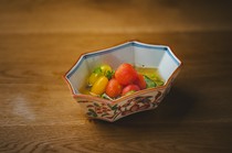  托薩醋焯過的番茄和黃瓜 