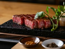  TSURU - Charcoal grilled sirloin. Recommended for entertaining and business dinners. 10 dishes change monthly. 
