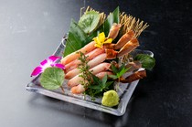  Snow crab sashimi 