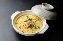  Egg porridge with fragrant crab broth 