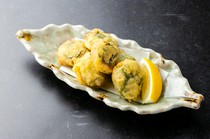  Horse mackerel tempura wrapped in shiso leaves 120g 