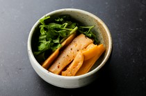  Cilantro and bamboo shoots 