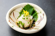  Grated Engawa with Ponzu sauce 