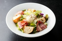  Caesar salad with soft-boiled egg 