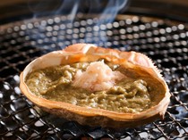  Grilled crab shell with miso paste 