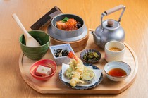  Salmon and Salmon Roe Rice Set Meal - a fresh bowl enhanced by salted rice malt salmon and salmon roe 